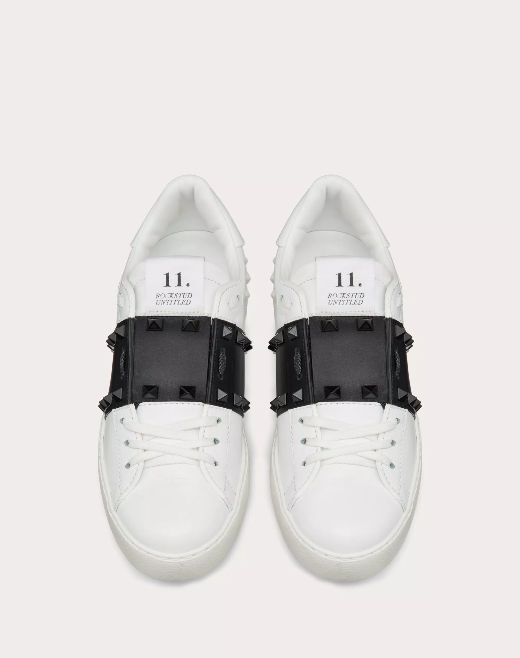 ROCKSTUD UNTITLED SNEAKER IN CALFSKIN LEATHER WITH TONAL STUDS